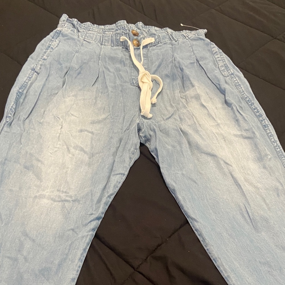 Women's Light Blue Straight Leg Jeans